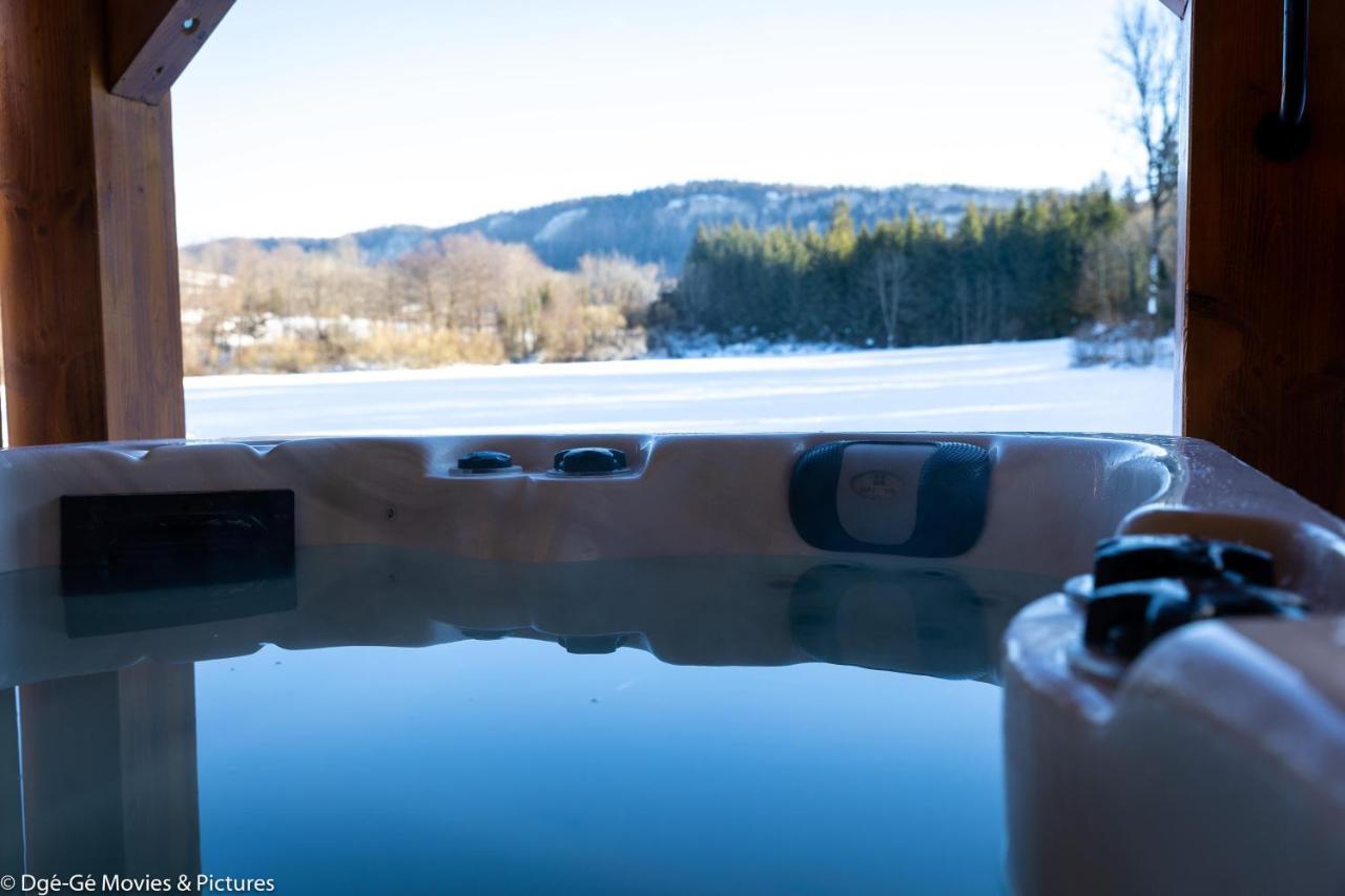 Les Jardins Du Herisson Chalet 2 Bonlieu エクステリア 写真